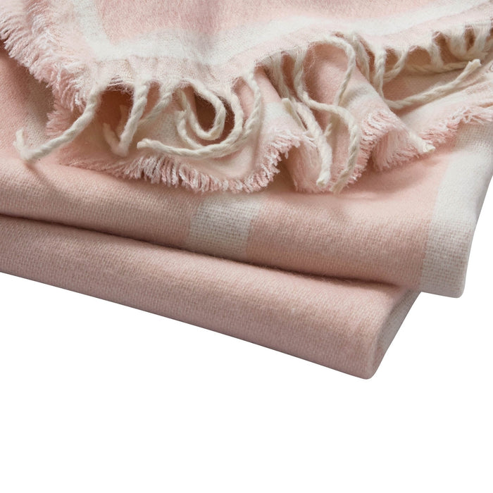 Abstract Floral Sofa Throw - Pink Sand - DUSK