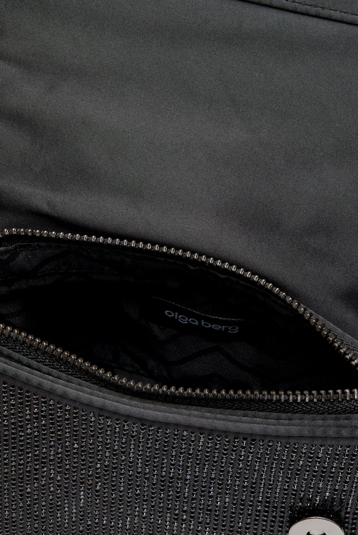 Black Alinta Hotfix Top Handle Bag