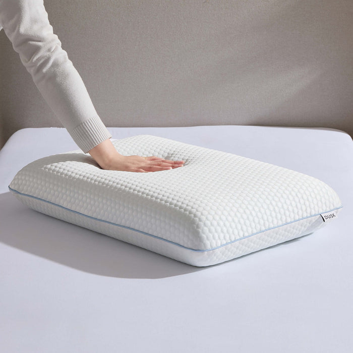 Cooling Memory Foam Standard Pillow - White - DUSK