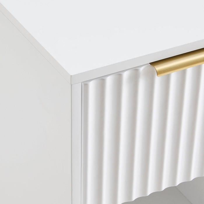 Evie 1 Drawer Nightstand - Warm White - DUSK