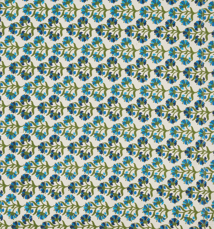 Fiona 100% Cotton Printed Apron - Blue/Pink - DUSK