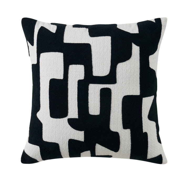 Geometric Jacquard Sofa Cushion Cover - Midnight - DUSK