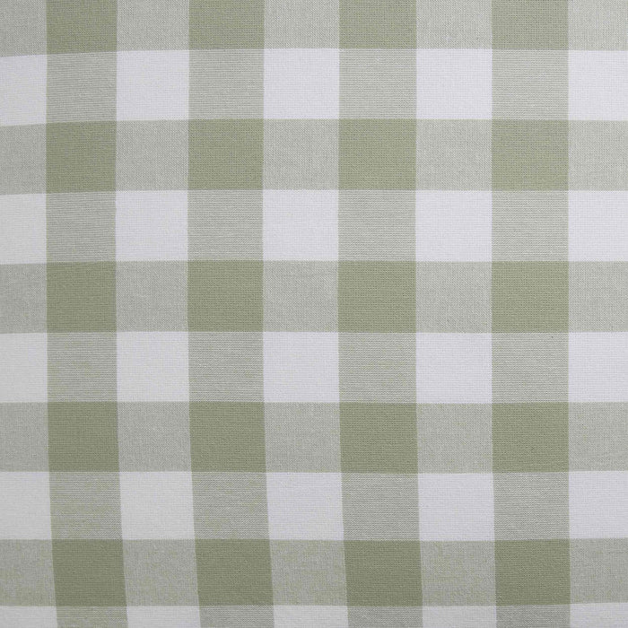 Gingham Square Frill Edge Sofa Cushion Cover - Sage - DUSK
