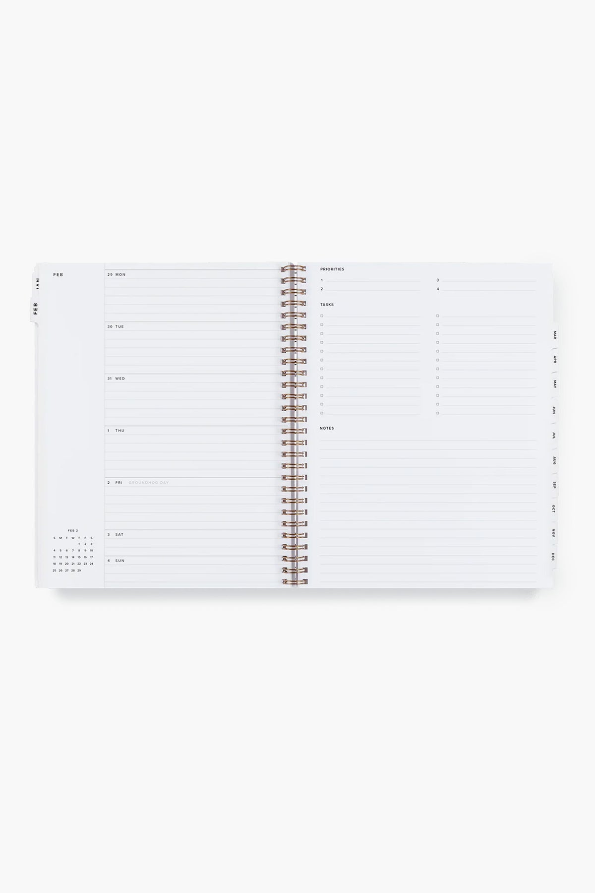 2024 Natural Linen Yearly Task Planner