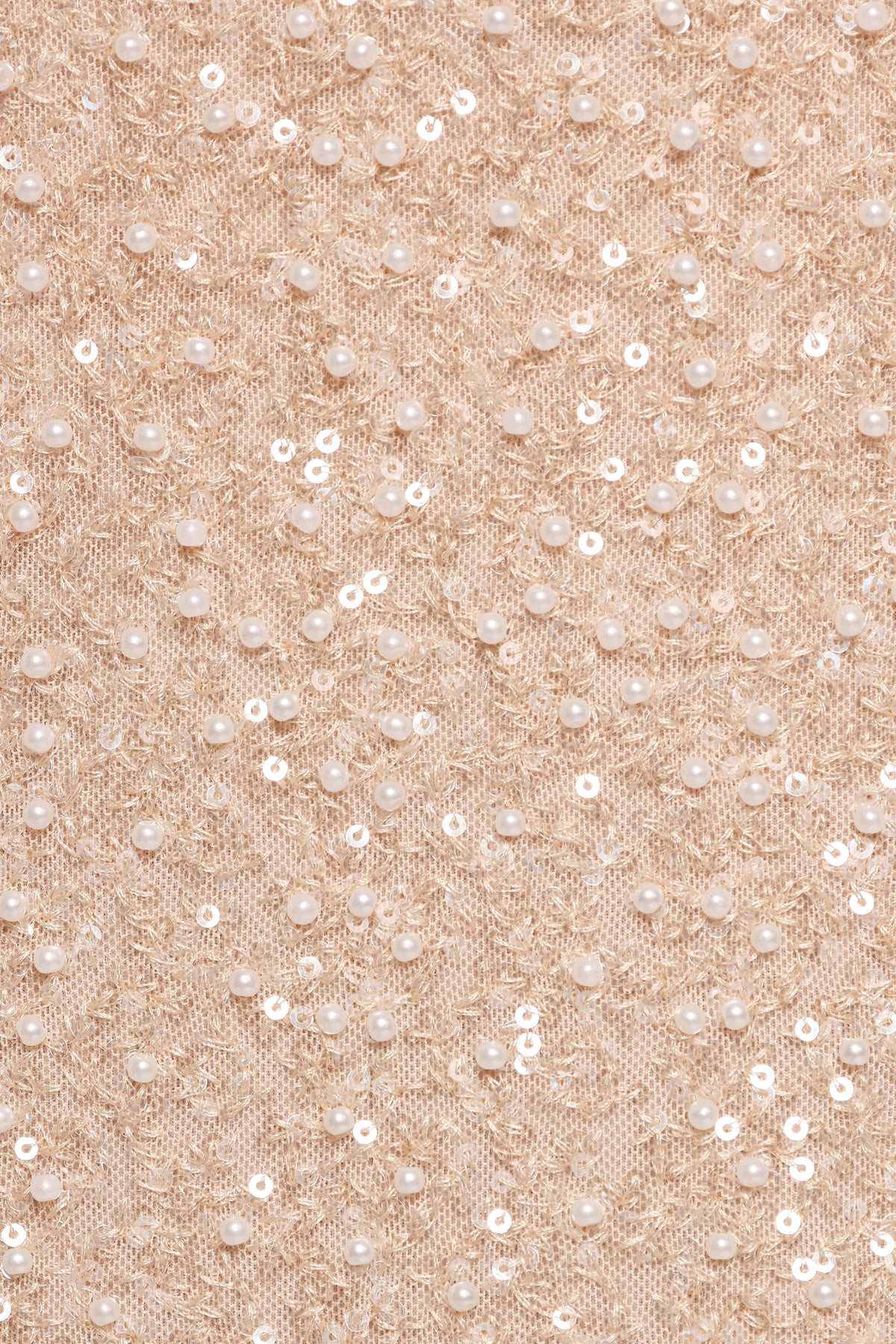 Briellia Sequin Midi Skirt - Champagne