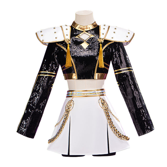 【Ready For Ship】【Size XS-3XL】【Last Batch】DokiDoki-N Movie Anime KPOP KILLER Cosplay Costume GOLD SERIES