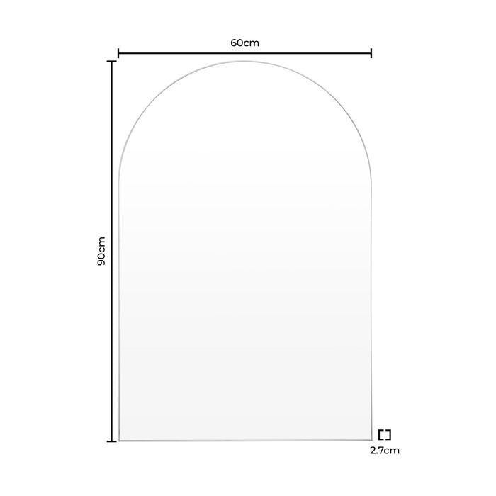 Arched Wall Mirror - Gold - DUSK