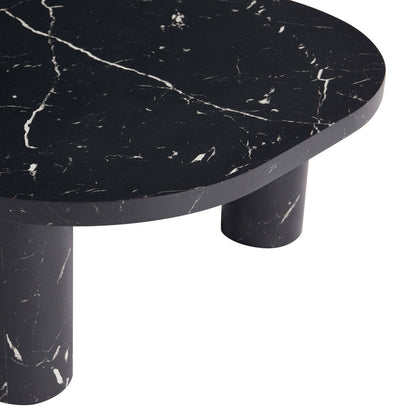 Azra Nesting Coffee Tables - Black Marble Effect - DUSK