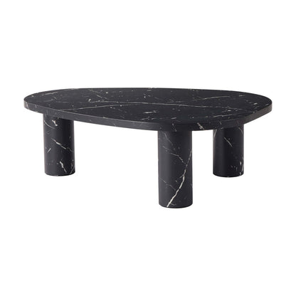 Azra Nesting Coffee Tables - Black Marble Effect - DUSK