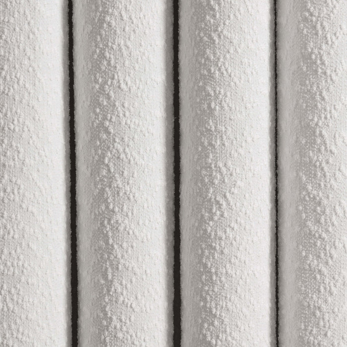 Boucle Black Out Curtains - White - DUSK