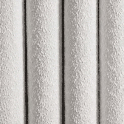 Boucle Black Out Curtains - White - DUSK