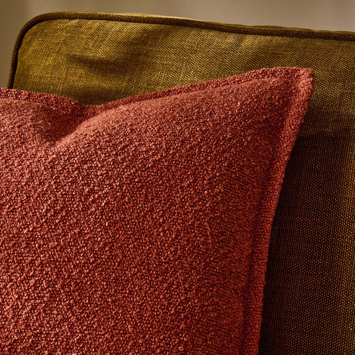 Boucle Sofa Cushion Cover - Rust - DUSK