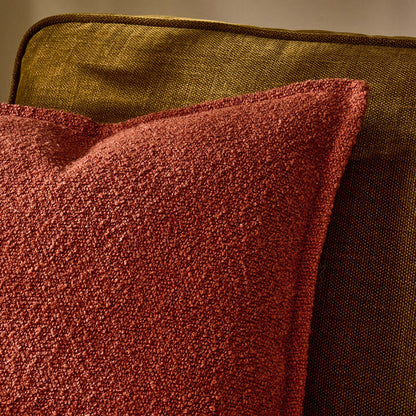 Boucle Sofa Cushion Cover - Rust - DUSK
