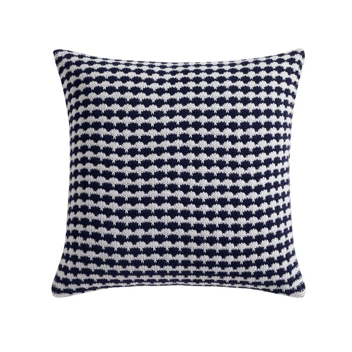 Contrast Pattern Knit Cushion Cover - Midnight - DUSK