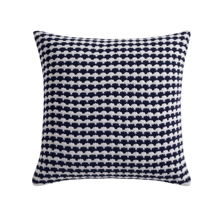 Contrast Pattern Knit Sofa Cushion Cover - Midnight - DUSK