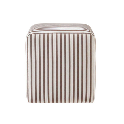 Delilah Pouffe - Chocolate Stripe - DUSK