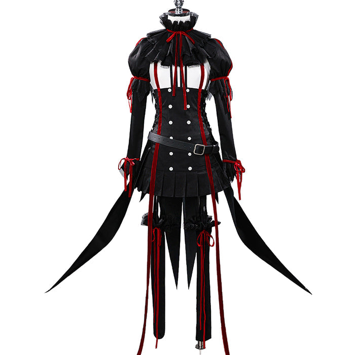 DokiDoki-R Anime Guilty Crown Cosplay Yuzuriha Inori Costume Black EGOIST Door The Empire of Corpses