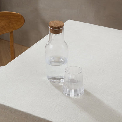 Gatsby Ripple Glass 1L Carafe - Clear - DUSK