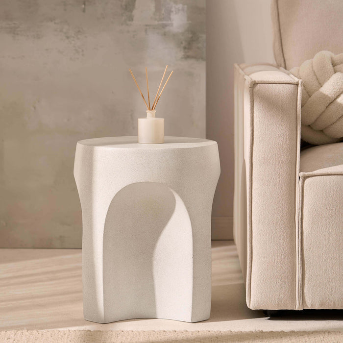 Haven Side Table - Stone Effect - DUSK
