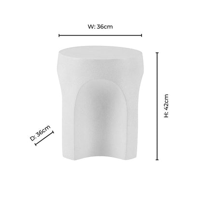 Haven Side Table - Stone Effect - DUSK