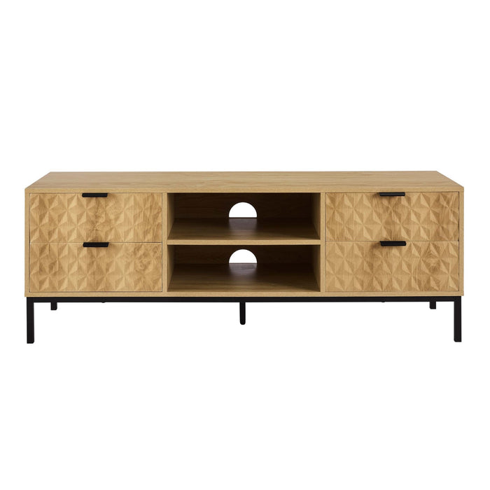 Isabella TV Unit - Light Wood - DUSK