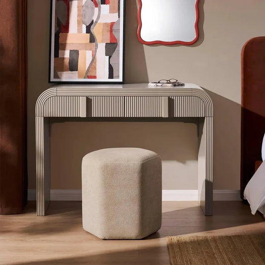 Kirsten Stool - Chenille Oatmeal - DUSK