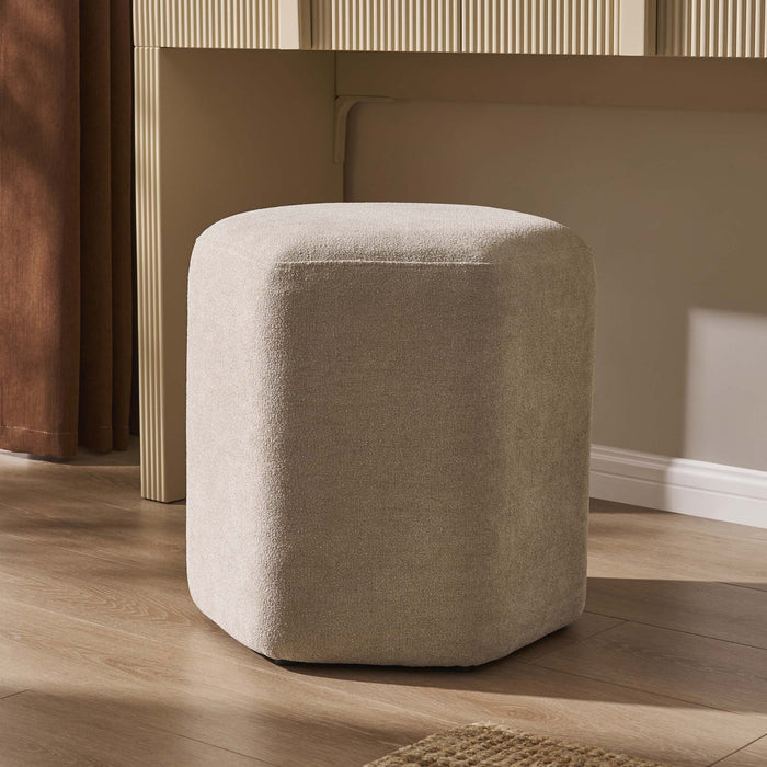 Kirsten Stool - Chenille Oatmeal - DUSK