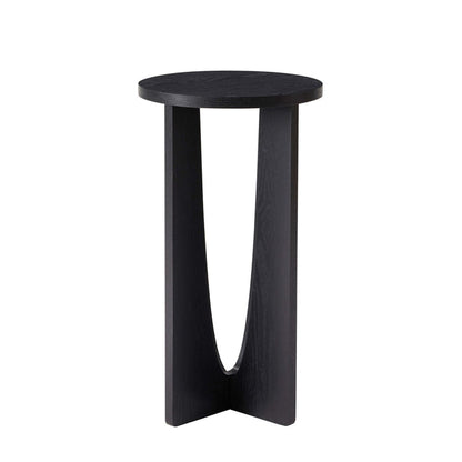 Lana Round Side Table - Black - DUSK