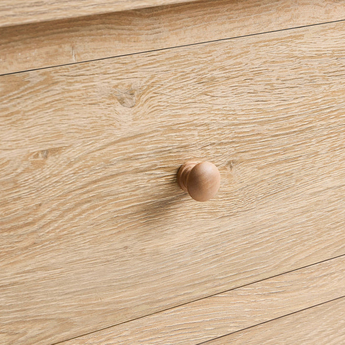Nell 2 Drawer Bedside Table - Light Wood - DUSK