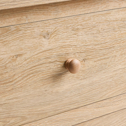 Nell 2 Drawer Bedside Table - Light Wood - DUSK