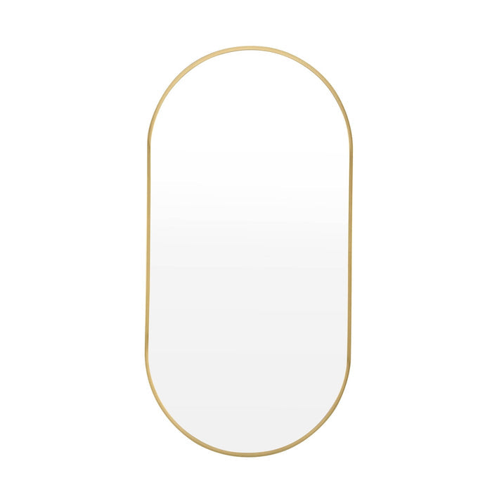 Oval Wall Mirror - Gold - DUSK