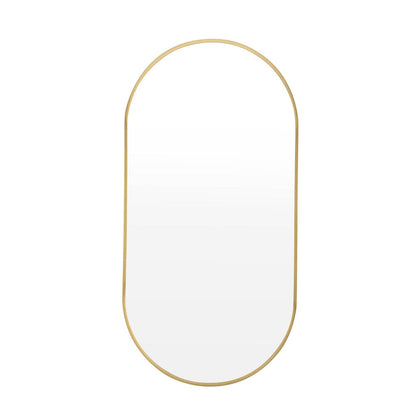 Oval Wall Mirror - Gold - DUSK