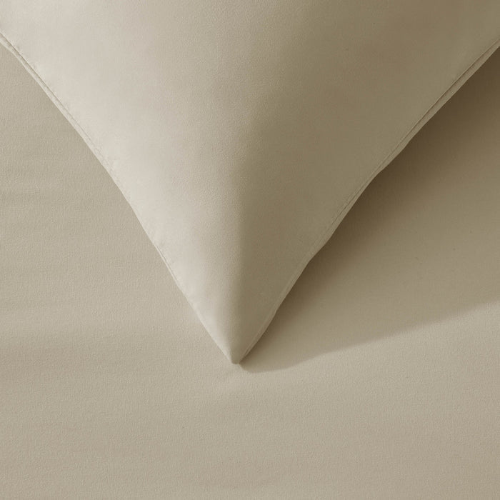 Pair of Soft Touch Microfibre Pillowcases - Stone - DUSK