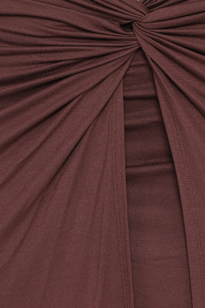 Cassandra Sarong Skirt - Dark Brown