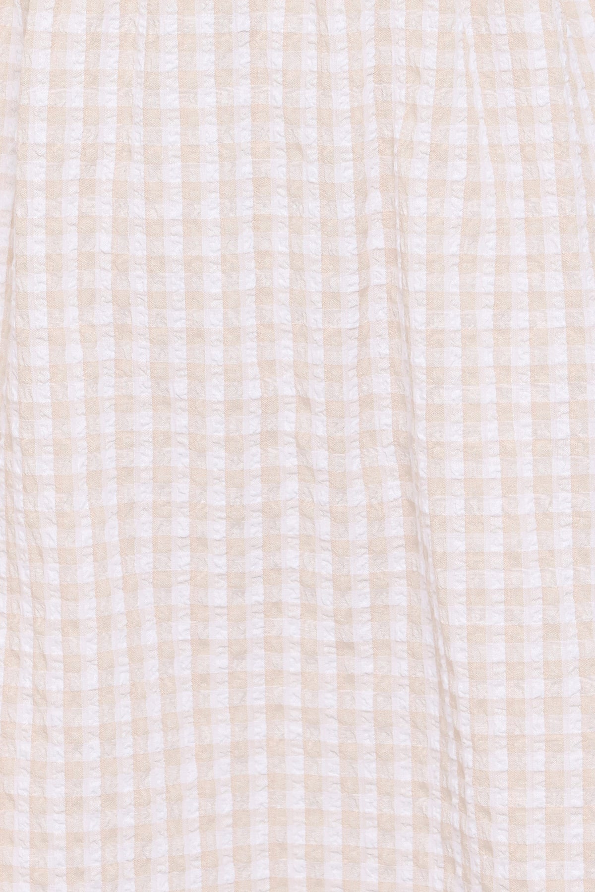 Cadhla Mini Dress - Beige Gingham