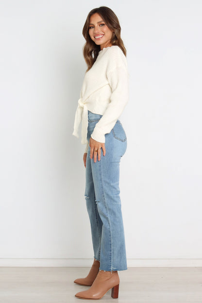 Captivate Knit Sweater - Cream
