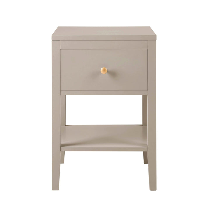 Poppy 1 Drawer Nightstand - Taupe - DUSK