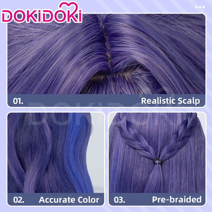 【Ready For Ship】DokiDoki Game Genshin Impact Cosplay Lauma Wig / Eyelashes / Headpiece Song of the Welkin Moon