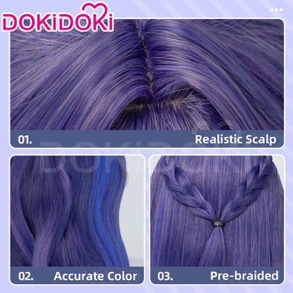 【Ready For Ship】DokiDoki Game Genshin Impact Cosplay Lauma Wig / Eyelashes / Headpiece Song of the Welkin Moon