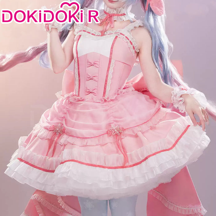 【Ready For Ship】【Last Batch】DokiDoki-R Cosplay Snow Pink Dress Lolita Female Costume