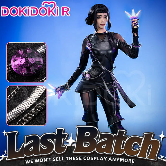 【Ready For Ship】【Size S-4XL】【Last Batch】DokiDoki-R Movie Anime KPOP KILLER  Cosplay Black Costume BATTLE  SERIE