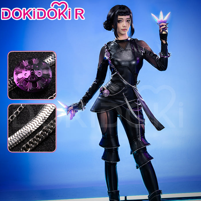 【Ready For Ship】【Size S-4XL】【Last Batch】DokiDoki-R Movie Anime KPOP KILLER  Cosplay Black Costume BATTLE  SERIE