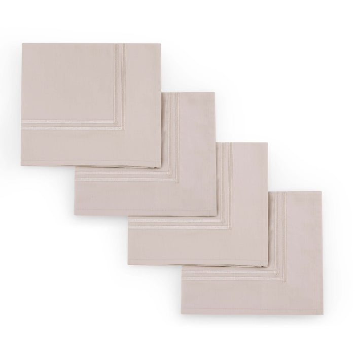 Regent 400 Thread Count Set of 4 Napkins - Champagne - DUSK