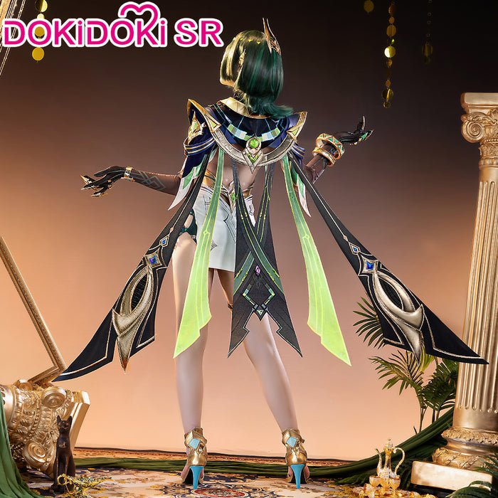 【Size S-3XL】DokiDoki-SR Game Genshin Impact Cosplay Nefer Costume Song of the Welkin Moon Nod Krai Halloween