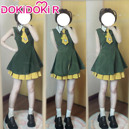 【Size XS-XL】DokiDoki-R Anime Cardcaptor Sakura A Travel To Hong Kong Cosplay Sakura Kinomoto Costume Casual Wear