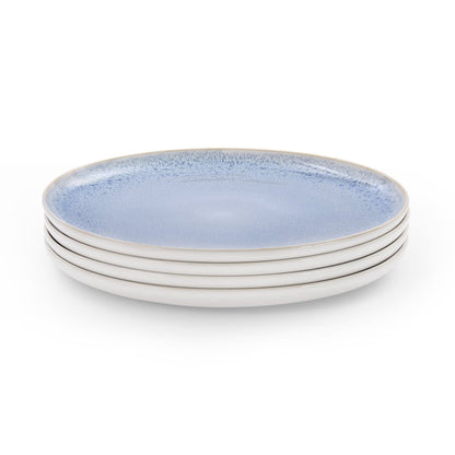 Sutton Stoneware Set of 4 Dinner Plates - Light Blue - DUSK