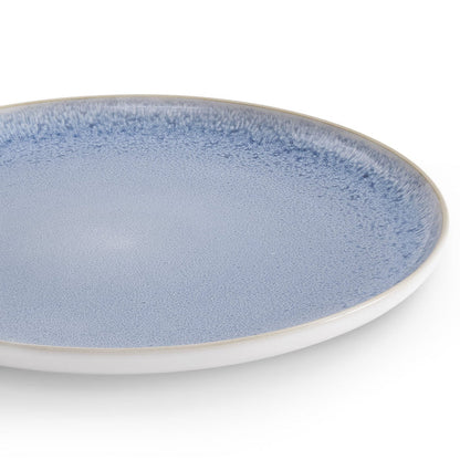 Sutton Stoneware Set of 4 Dinner Plates - Light Blue - DUSK