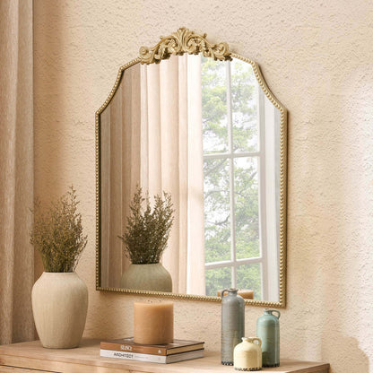 Sylvie Traditional Arched Mirror - Gold - DUSK