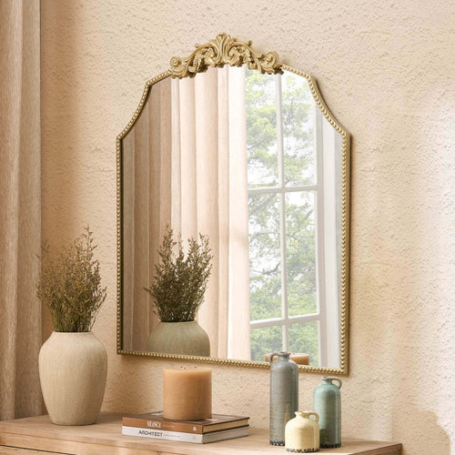 Sylvie Traditional Arched Mirror - Gold - DUSK