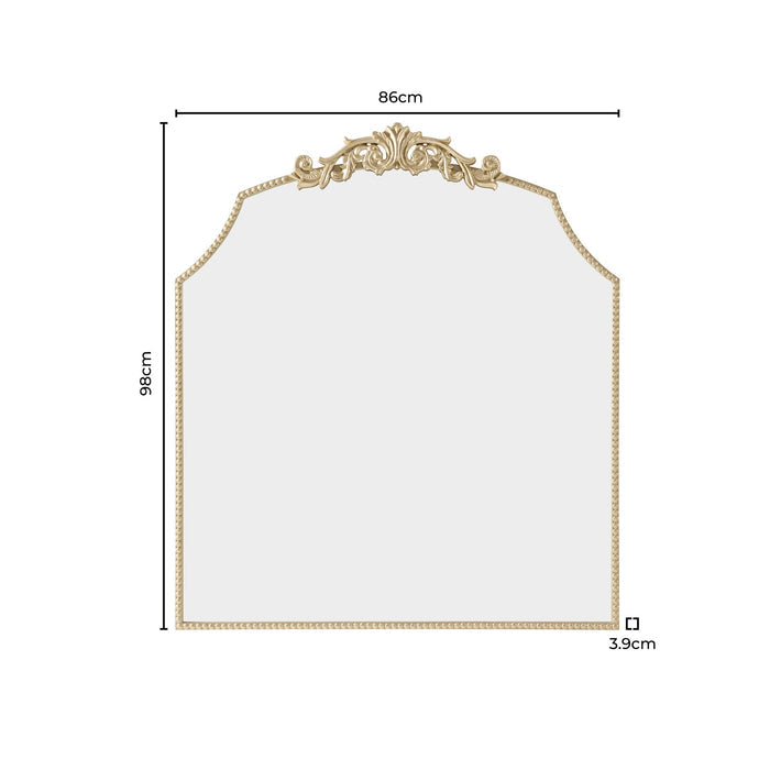 Sylvie Traditional Arched Mirror - Gold - DUSK
